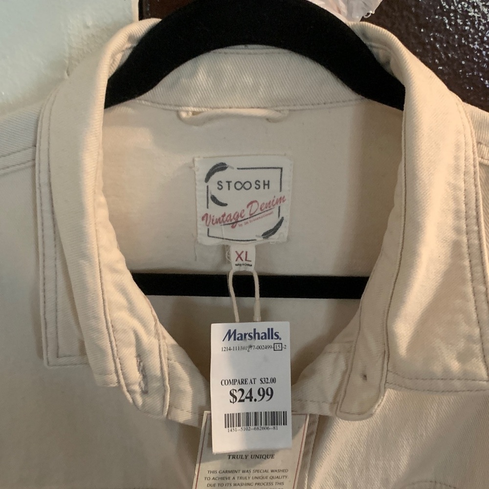 Stoosh Cream Shirt Jacket